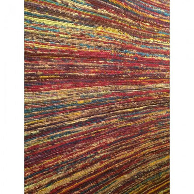 Canvello Multi - Color Sari - Silk Modern Flat Weave Rug (6 sizes available) - Canvello