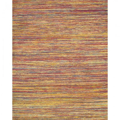 Canvello Multi - Color Sari - Silk Modern Flat Weave Rug (6 sizes available) - Canvello