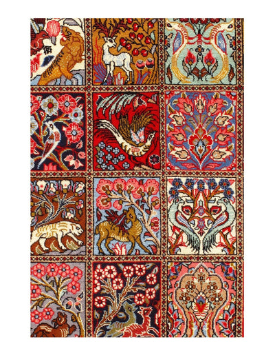 Canvello Multi Color Silkroad Bakhtiari 4'4'' X 7'1'' - Canvello