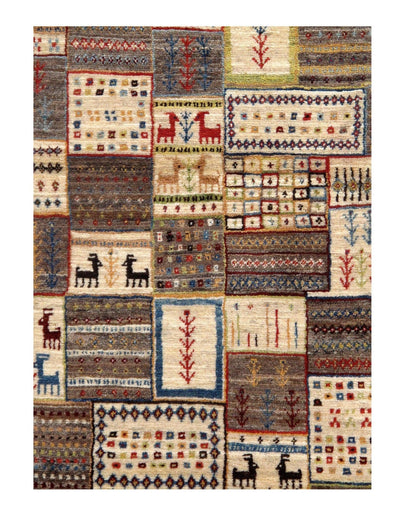 Canvello Multi Color Silkroad Gabbeh Rug - 2'9" X 4' - Canvello