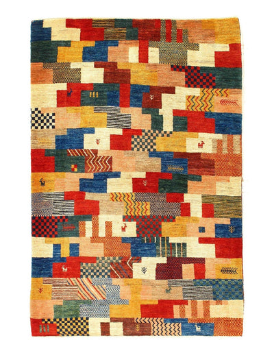 Canvello Multi color Silkroad Gabbeh Rug - 3' X 5' - Canvello