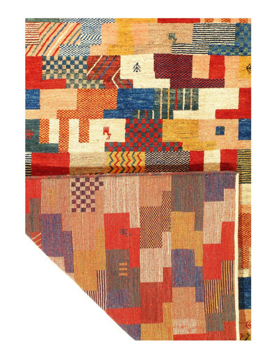 Canvello Multi color Silkroad Gabbeh Rug - 3' X 5' - Canvello