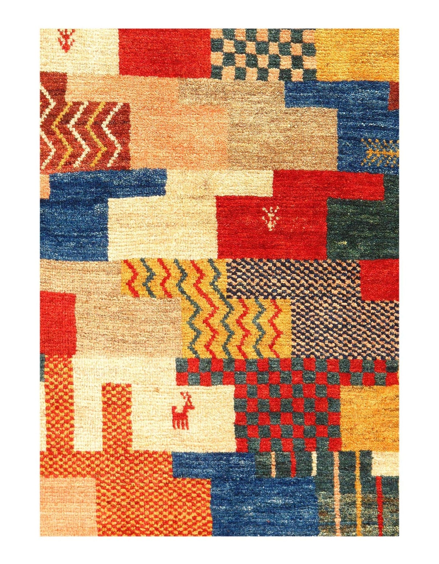 Canvello Multi color Silkroad Gabbeh Rug - 3' X 5' - Canvello