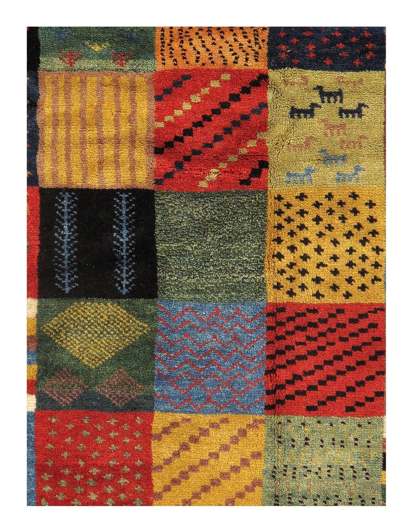 Canvello Multi color Silkroad Gabbeh Rug - 5'6" x 7'8" - Canvello