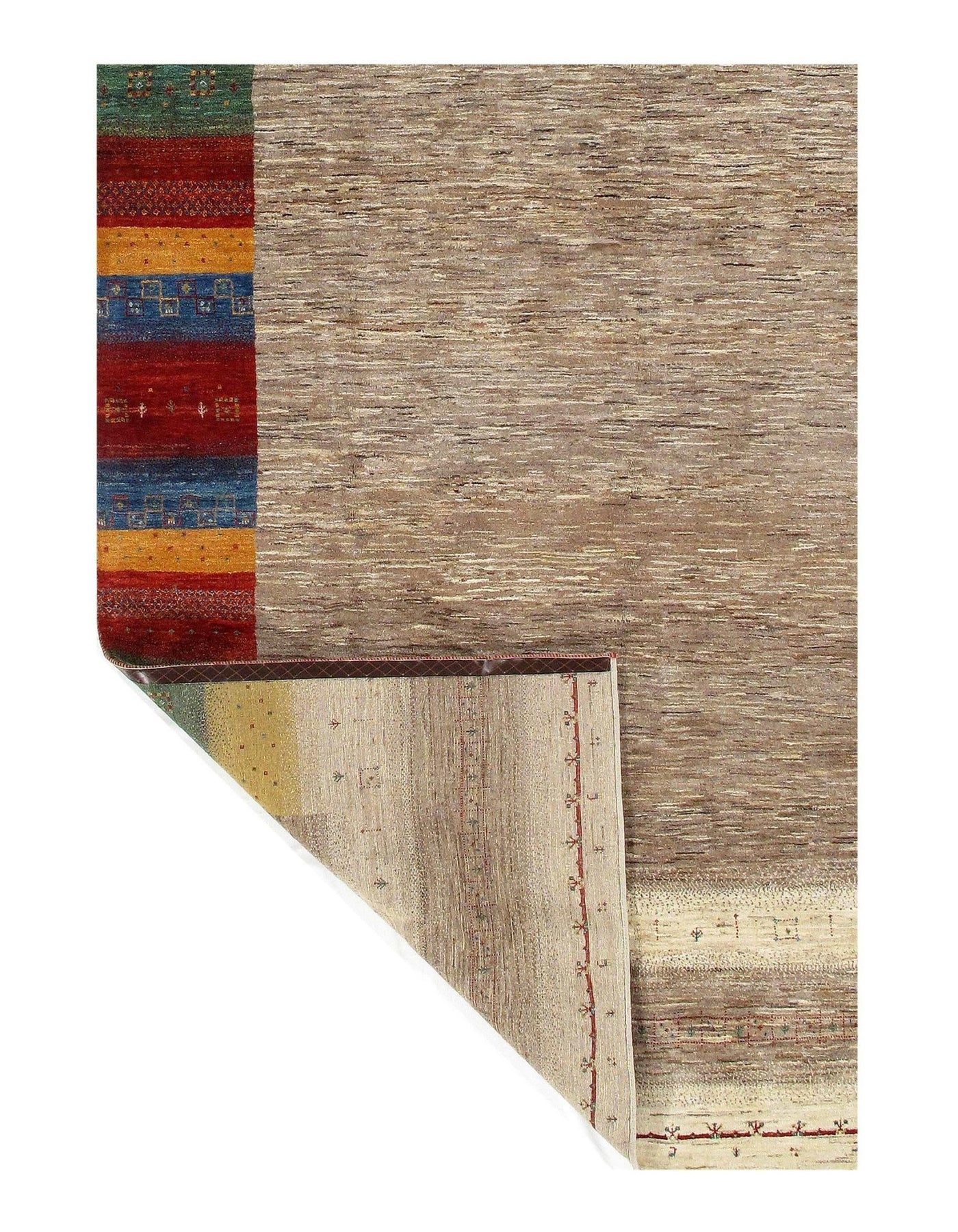 Canvello Multi Color Silkroad Gabbeh Rug - 7'2" x 11' - Canvello