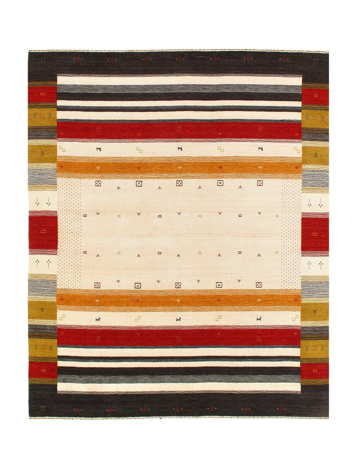 Canvello 精細手工打結圓形阿格拉圓形地毯 - 8'2'' X 8'2''