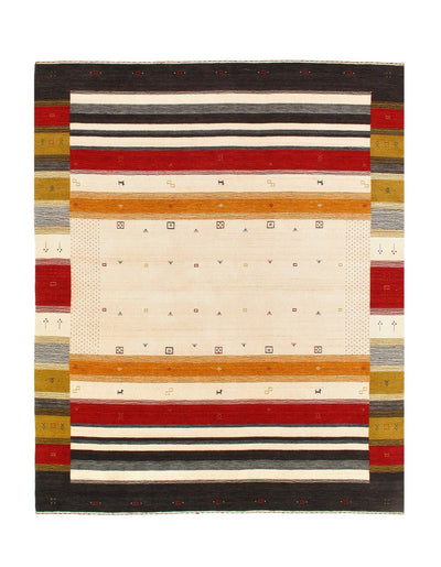 Canvello Multi Color Silkroad Hand Knotted Gabbeh Design - 8' X 10' - Canvello