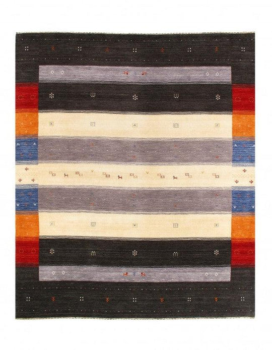 Canvello Multi Color Silkroad Hand Knotted Gabbeh Design Rug - 8' X 10'