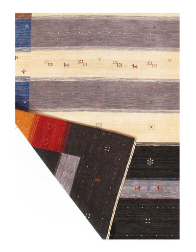 Canvello Multi Color Silkroad Hand Knotted Gabbeh Design Rug - 8' X 10' - Canvello