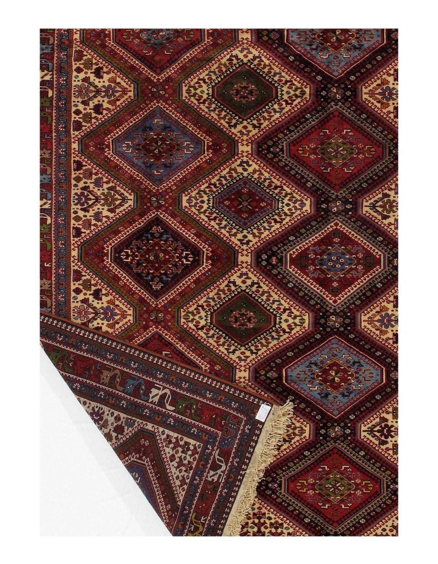 Canvello Multi color Silkroad hand Knotted Yalameh Rug - 5'6'' X 8'9'' - Canvello