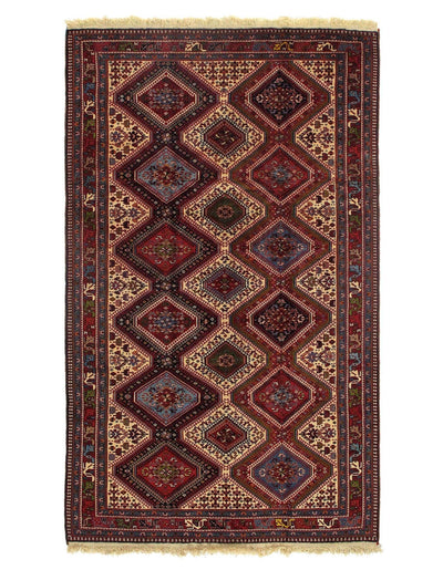 Canvello Multi color Silkroad hand Knotted Yalameh Rug - 5'6'' X 8'9'' - Canvello