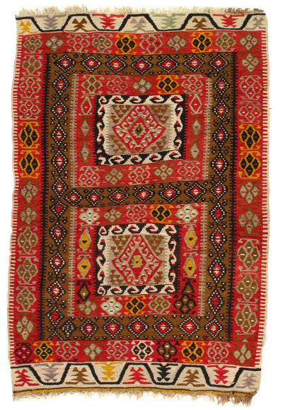 Canvello Multi Color Silkroad Kilim Rugs - 3' X 5' - Canvello