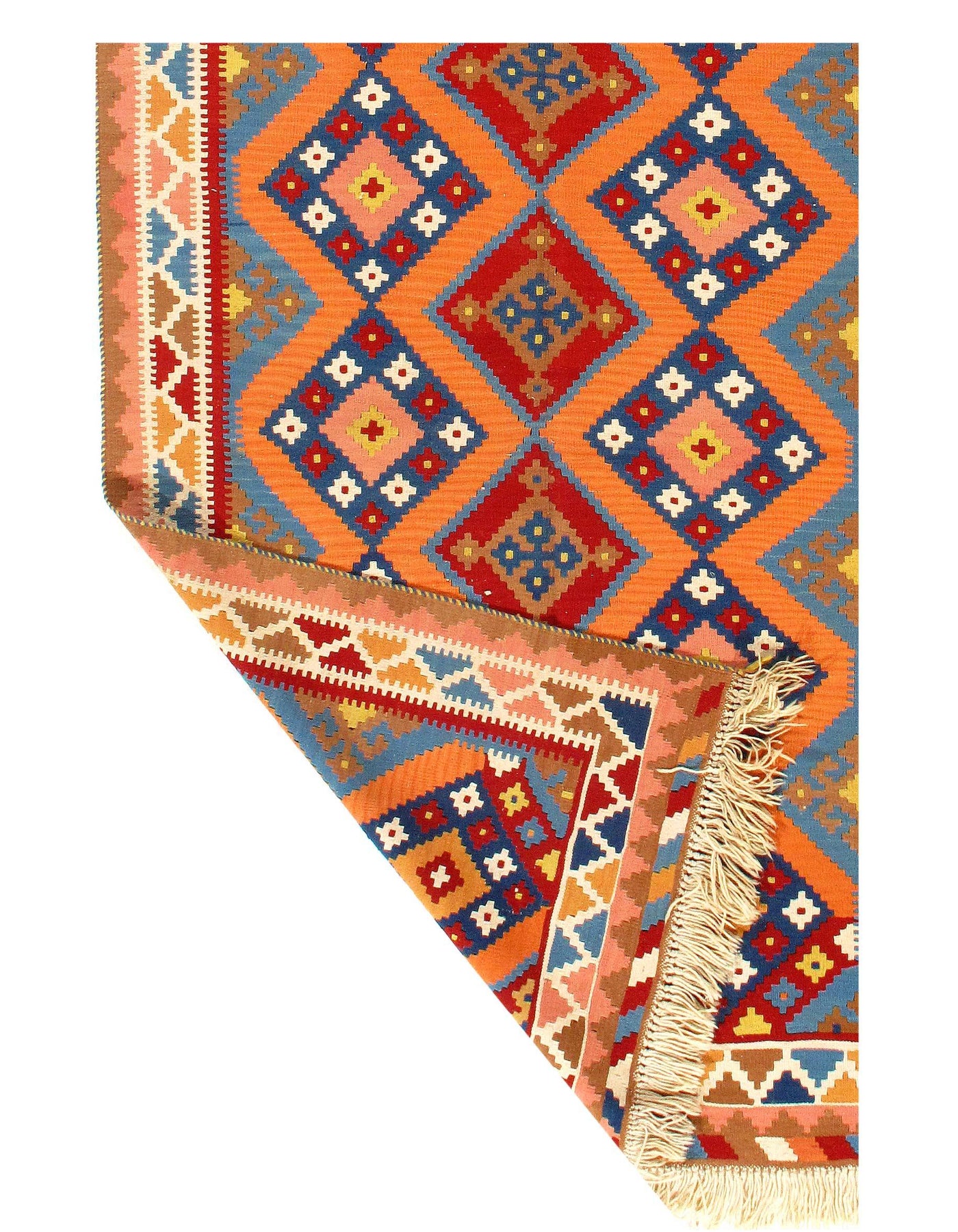 Multi color Persian Shiraz kilim - 4'7'' X 10'7''