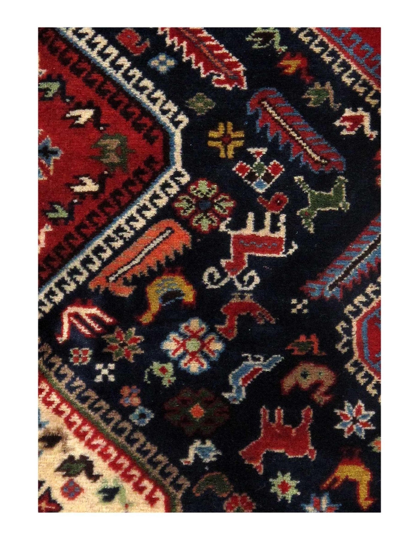 Canvello Multi color Silkroad Yalameh Rug - 3' X 4'9" - Canvello