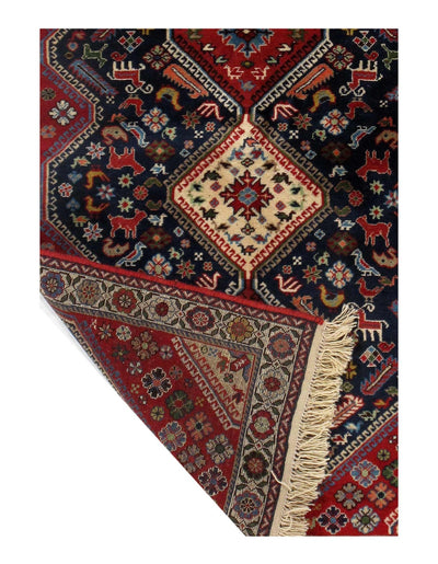 Canvello Multi color Silkroad Yalameh Rug - 3' X 4'9" - Canvello