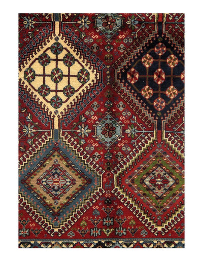 Canvello Multi color Silkroad Yalameh Rug - 3' X 5' - Canvello