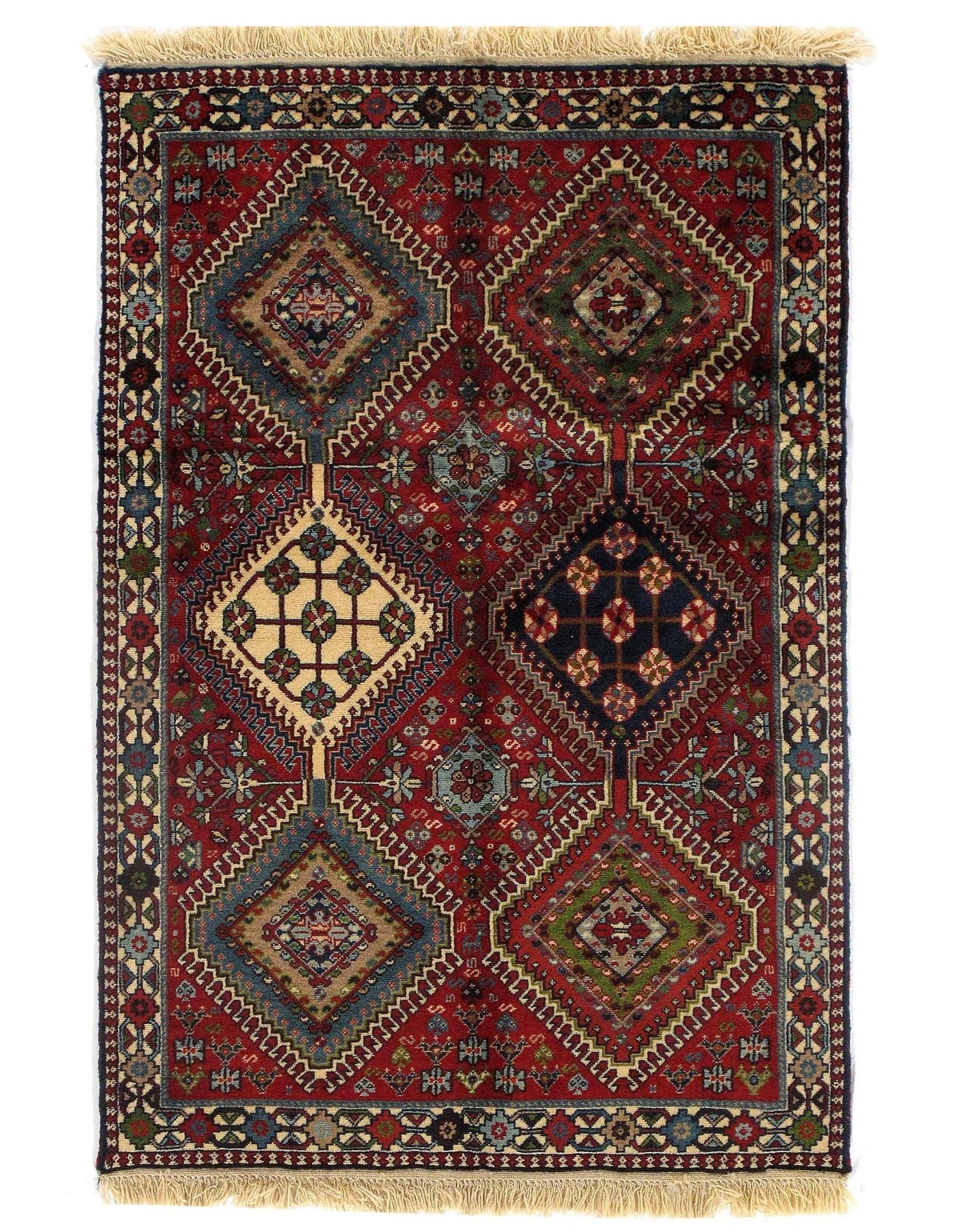 Canvello Multi color Silkroad Yalameh Rug - 3' X 5' - Canvello