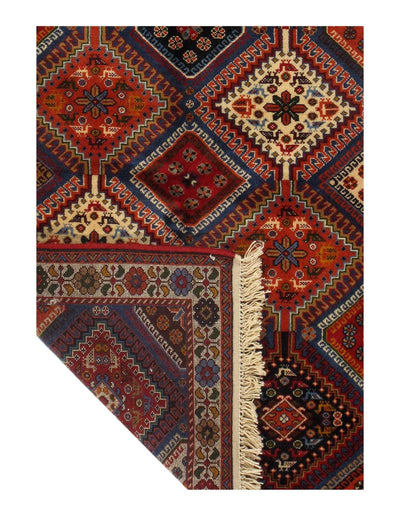 Canvello Multi color Silkroad Yalameh Rug - 3'4" X 5' - Canvello