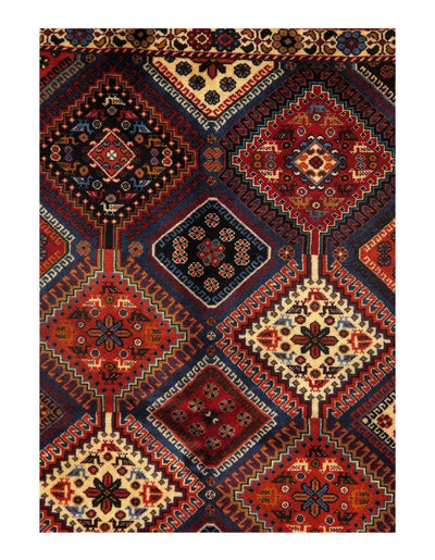 Canvello Multi color Silkroad Yalameh Rug - 3'4" X 5' - Canvello