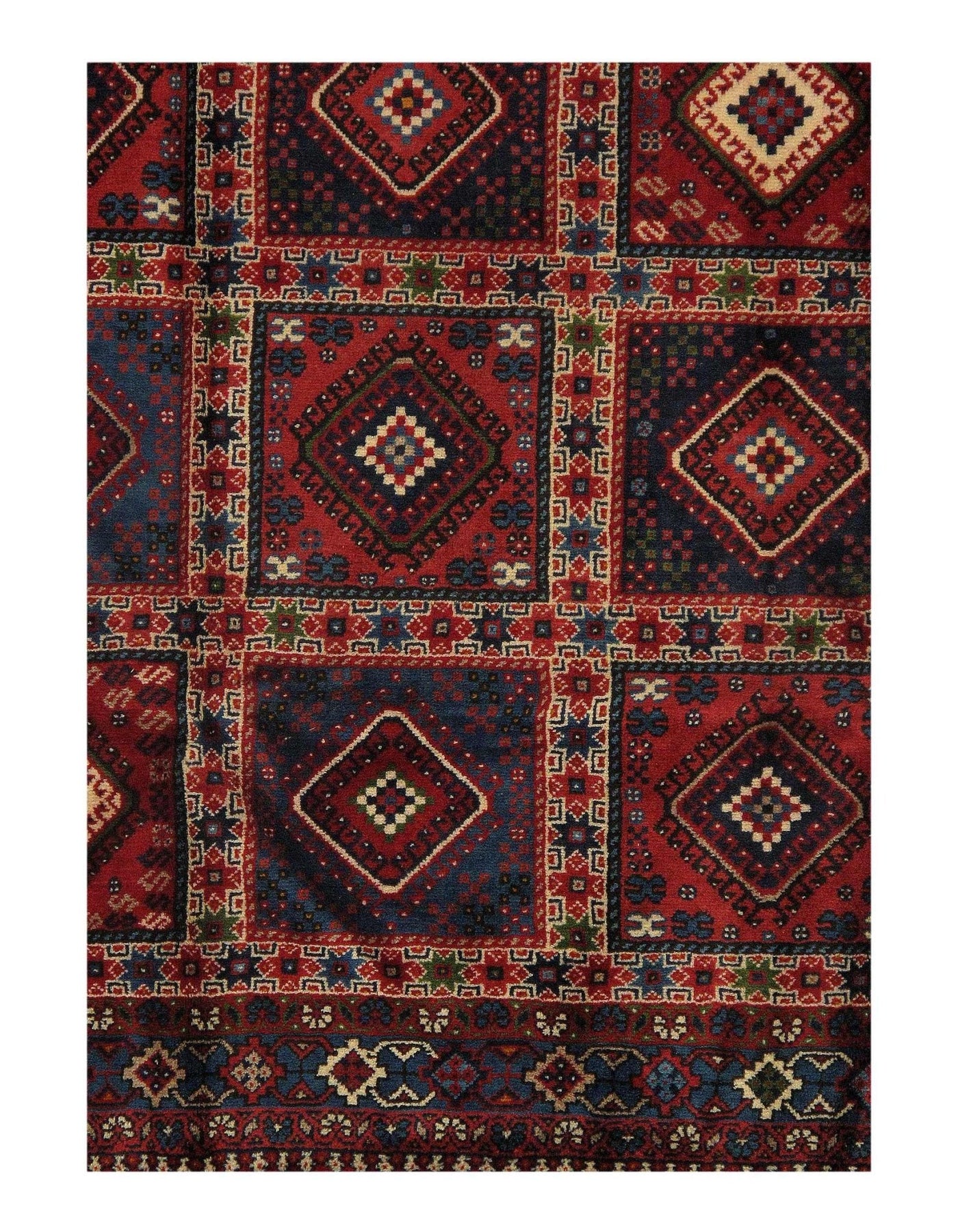 Canvello Multi color Silkroad Yalameh Rug - 5' X 5' - Canvello