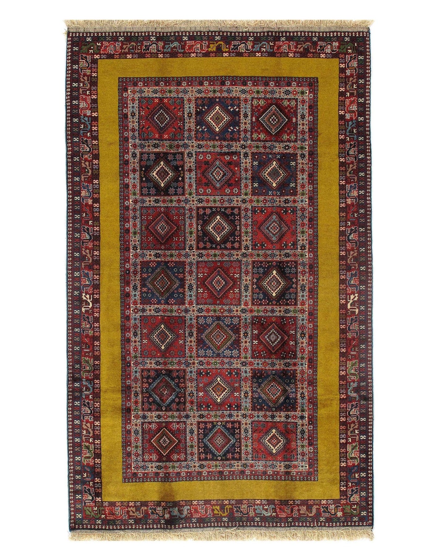 Canvello Multi color Silkroad Yalameh Rug - 5' X 8' - Canvello