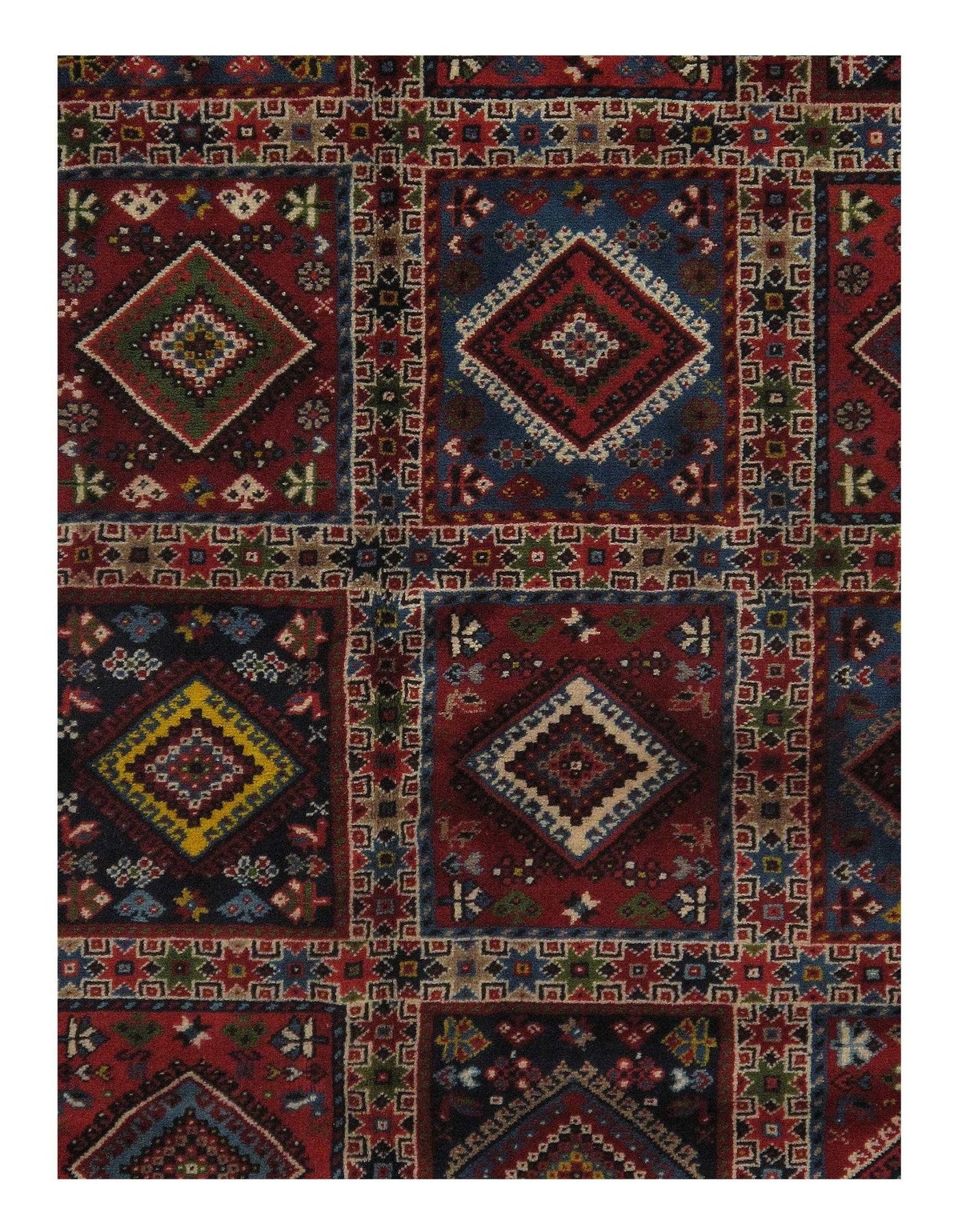 Canvello Multi color Silkroad Yalameh Rug - 6'9'' X 8'2'' - Canvello