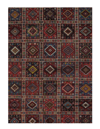 Canvello Multi color Silkroad Yalameh Rug - 6'9'' X 8'2'' - Canvello