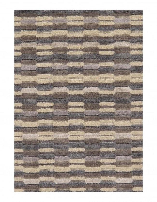 Canvello Multi Modern fine hand knotted Rug 8' x 10' - Canvello