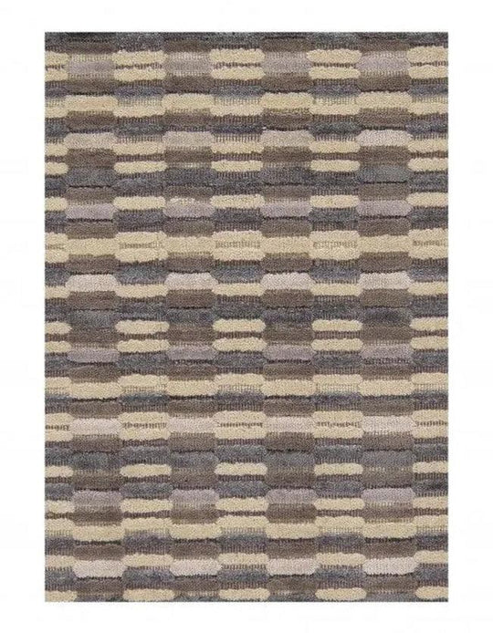 Canvello Multi Modern fine hand knotted Rug 9' X 12' - Canvello