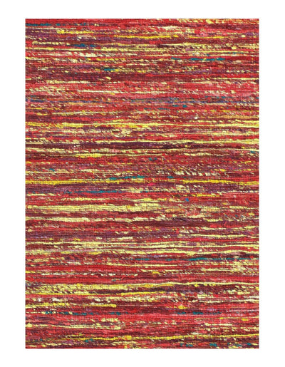 Canvello Multi Sari - Silk Modern Flat Weave Runner 2'4'' X 10' - Canvello