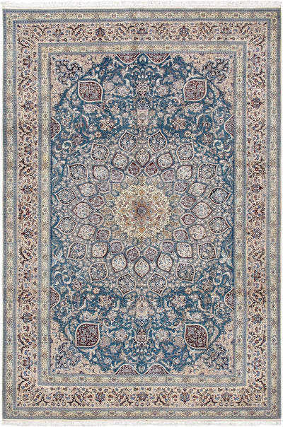 Canvello Nain Colletion Hand - Knotted Silk & Wool Area Rug - 6'11" X 10' 7" - Canvello