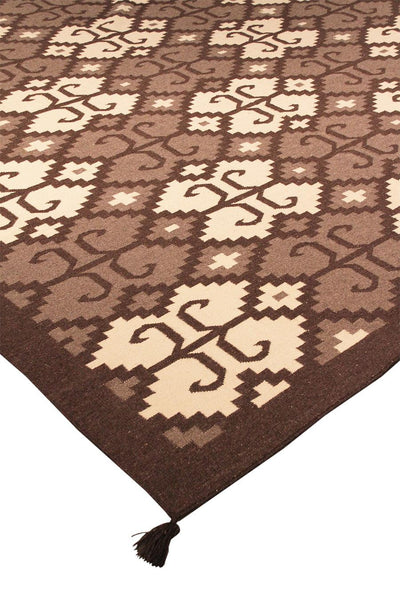 Canvello Navajo Collection Hand - Woven Wool Area Rug - 9'1" X 11'9" - Canvello