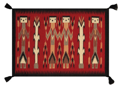 Canvello Navajo Style Hand - Knotted Lamb's Wool Multi Area Rug - 2'1" X 3'1" - Canvello