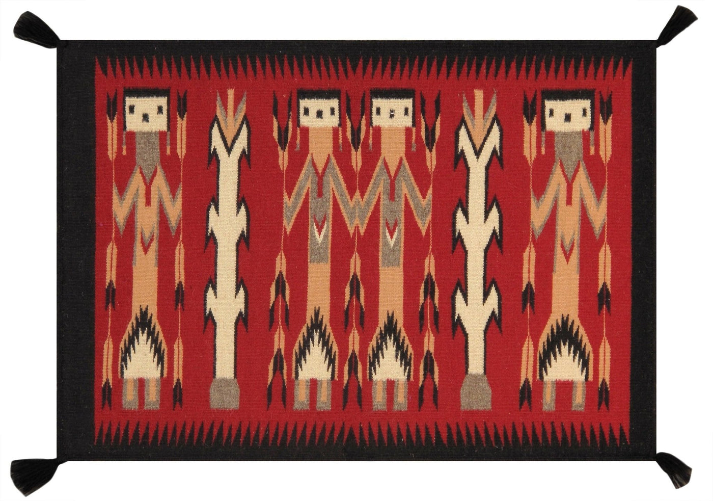 Canvello Navajo Style Hand - Knotted Lamb's Wool Multi Area Rug - 2'2" X 3'1" - Canvello