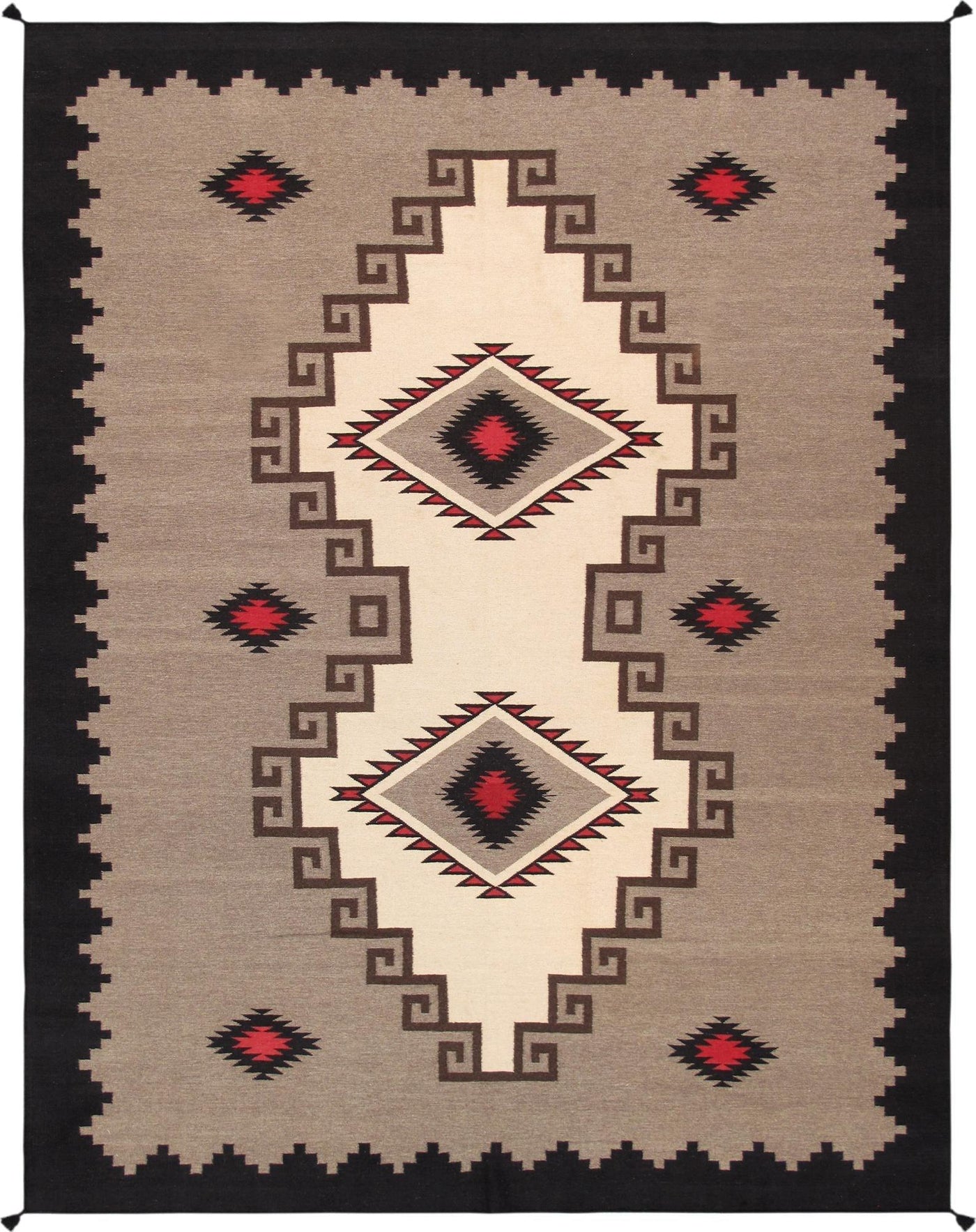 Canvello Navajo - Style Hand - Woven Wool Area Rug - 9'1" X 11'11" - Canvello