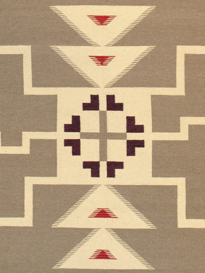 Canvello Navajo Style Hand - Woven Wool Light Brown Area Rug - 8'11" X 12' - Canvello