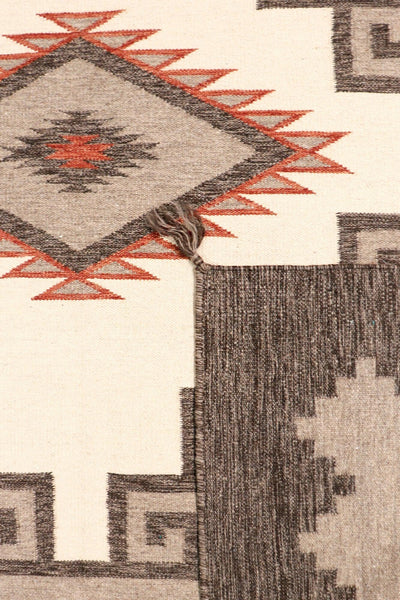 Canvello Navajo Style Hand - Woven Wool Light Brown Area Rug - 8'8" X 12' - Canvello