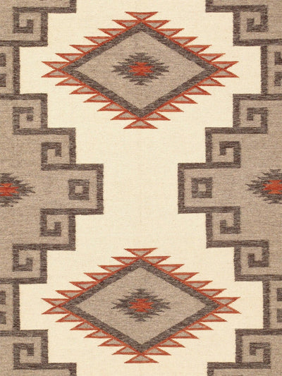 Canvello Navajo Style Hand - Woven Wool Light Brown Area Rug - 8'8" X 12' - Canvello