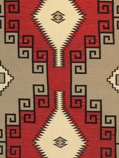 Canvello Navajo Style Hand - Woven Wool Light Brown Area Rug - 9' X 12'1" - Canvello