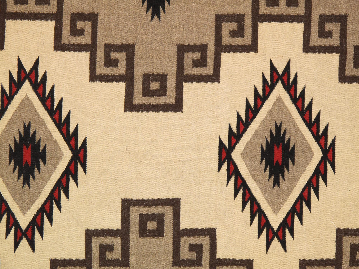 Canvello Navajo Style Hand-Woven Wool Mocha Area Rug-10' X 13'11"