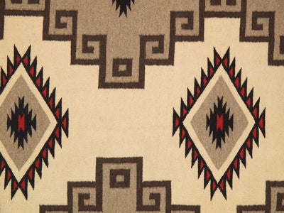 Canvello Navajo Style Hand - Woven Wool Mocha Area Rug - 10' X 13'11" - Canvello