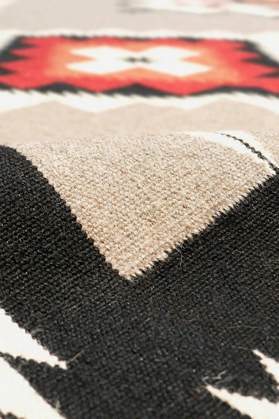 Canvello Navajo Style Hand - Woven Wool Mocha Area Rug - 10' X 13'7" - Canvello