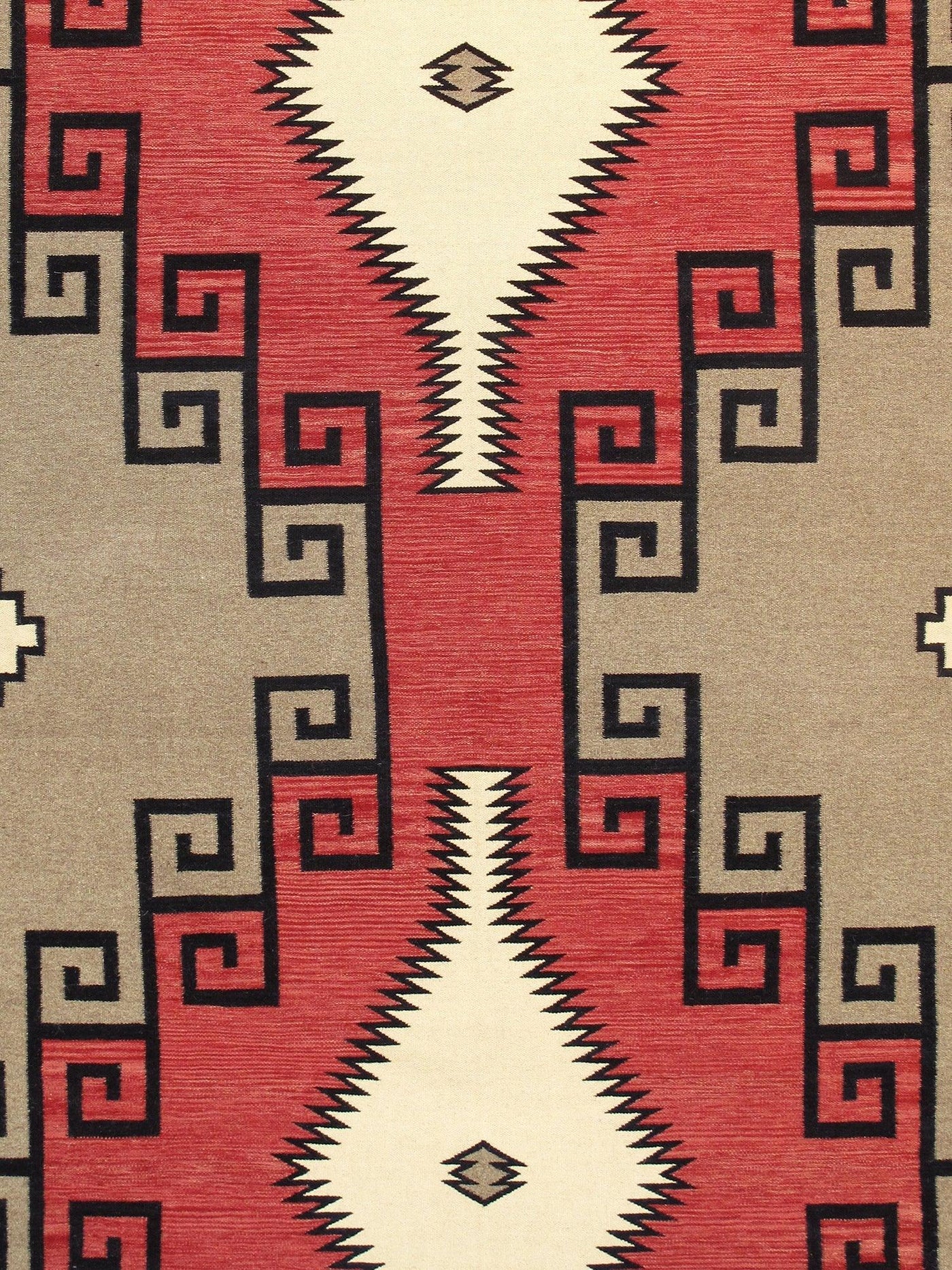 Canvello Navajo Style Hand-Woven Wool Mocha Area Rug-10' X 14'