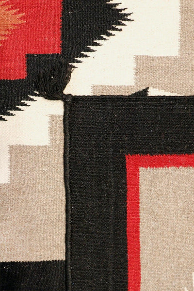 Canvello Navajo Style Hand - Woven Wool Mocha Area Rug - 10'1" X 13'7" - Canvello