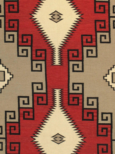 Canvello Navajo Style Hand - Woven Wool Mocha Area Rug - 11'11" X 15' - Canvello