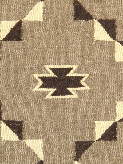 Canvello Navajo Style Hand - Woven Wool Mocha Area Rug - 2'1" X 3'1" - Canvello