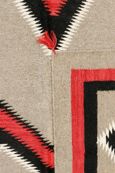 Canvello Navajo Style Hand - Woven Wool Mocha Area Rug - 4'11" X 7' - Canvello