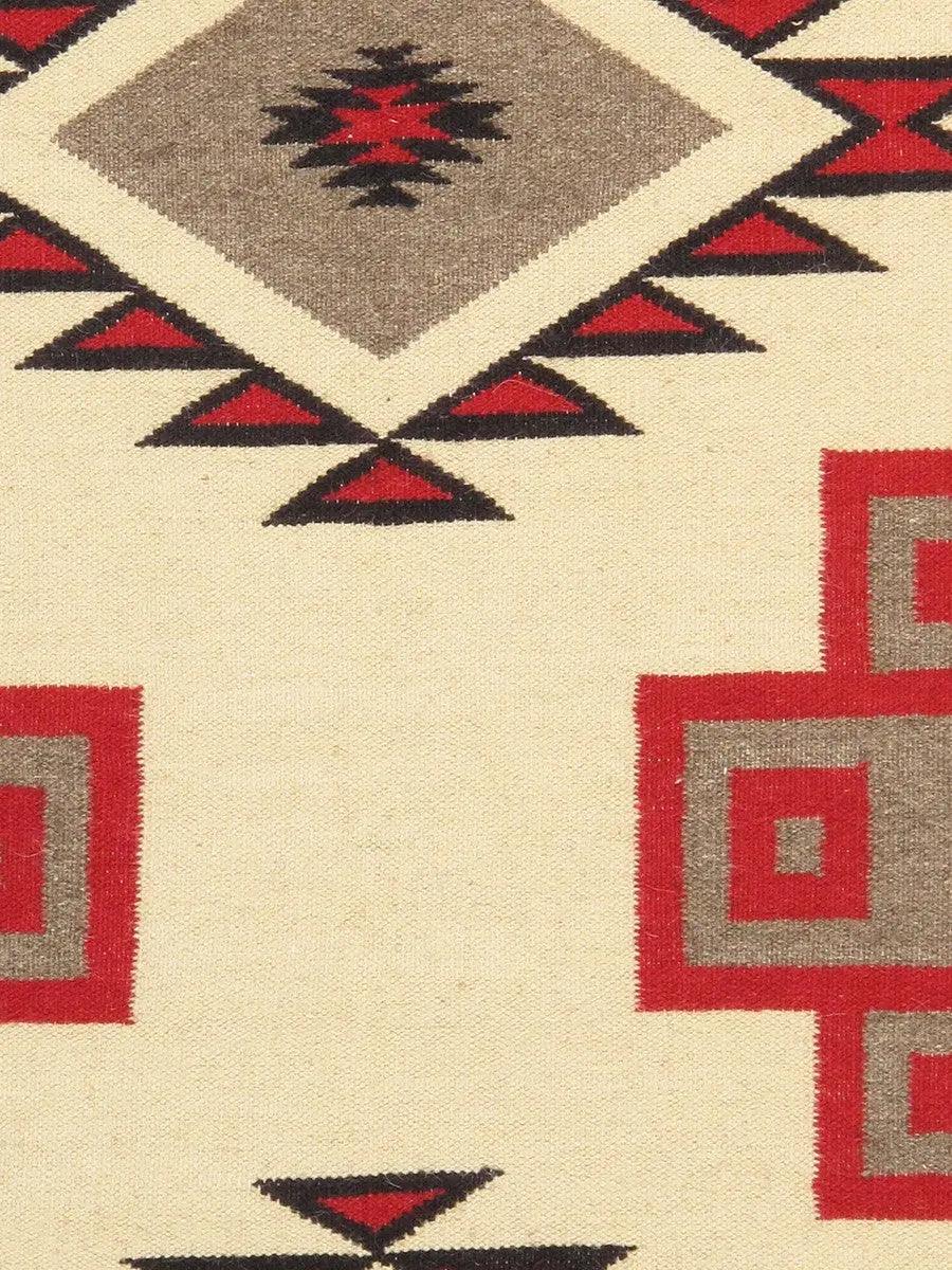 Canvello Navajo Style Hand-Woven Wool Mocha Area Rug- 8'10" X 11'11"