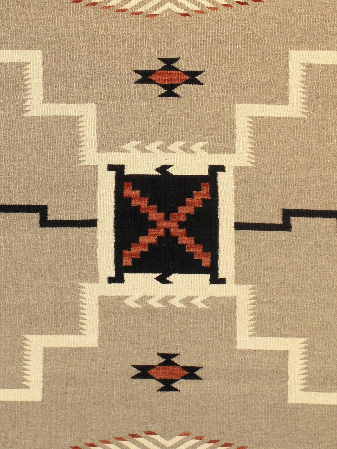 Canvello Navajo Style Hand - Woven Wool Mocha Area Rug - 8'2" X 10' - Canvello