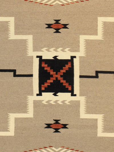 Canvello Navajo Style Hand - Woven Wool Mocha Area Rug - 8'2" X 10' - Canvello